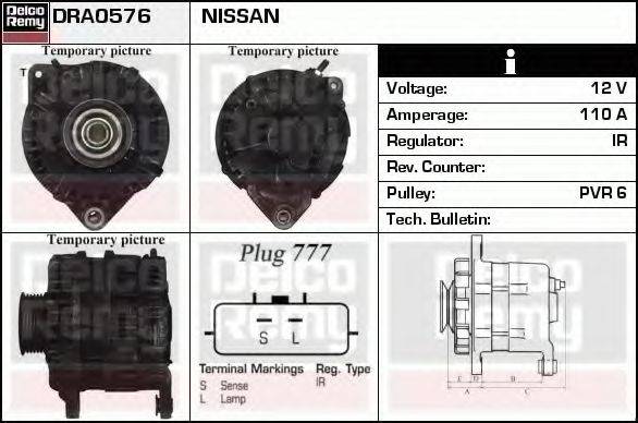NISSAN LR1110-710 Генератор