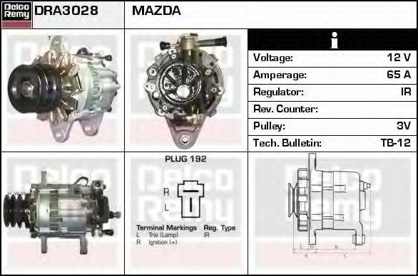 MAZDA RF03-18-300D Генератор