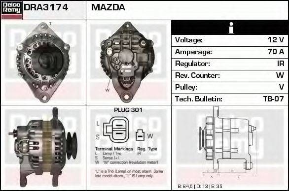 MAZDA RF85-18-300EX Генератор