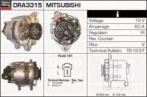 MITSUBISHI MD 105606 Генератор