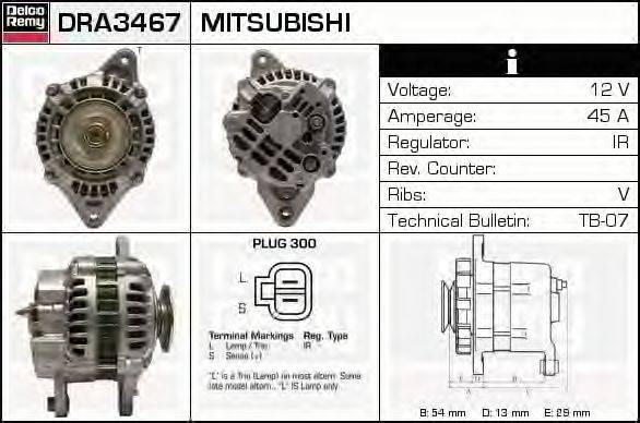 MITSUBISHI A2T 02977 Генератор