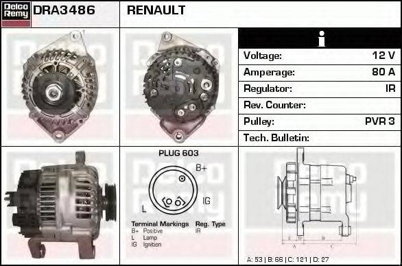 DELCO REMY DRA3486