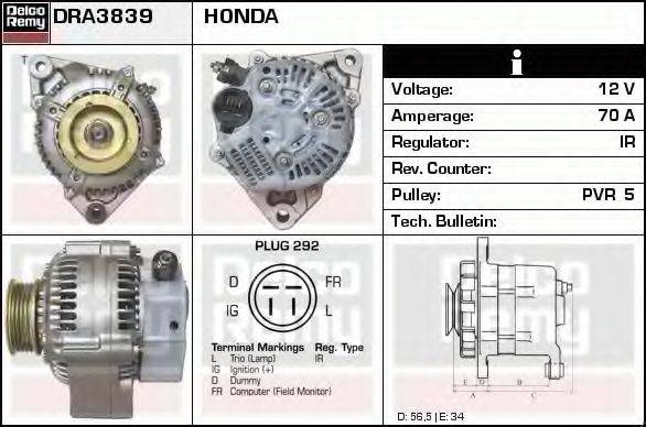 HONDA 31100-P45G-040M Генератор