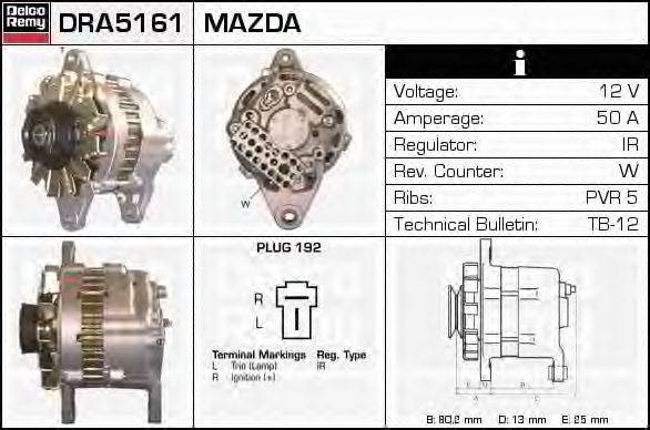 MAZDA 1480-18-300XA Генератор