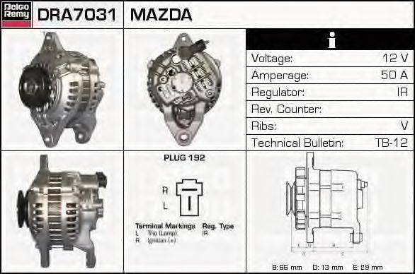MAZDA N349-18-300 Генератор