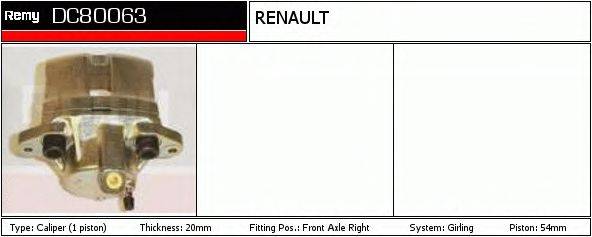 RENAULT TRUCKS 7701201665 Гальмівний супорт