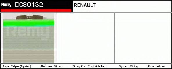 RENAULT TRUCKS 7701201168 Гальмівний супорт