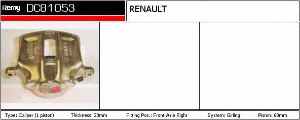 RENAULT TRUCKS 7701202047 Гальмівний супорт