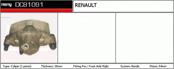 RENAULT TRUCKS 7701202478 Гальмівний супорт