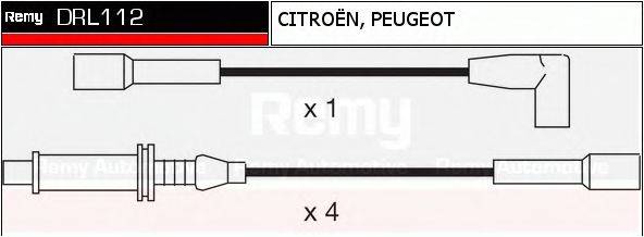 DELCO REMY DRL112 Комплект дротів запалювання
