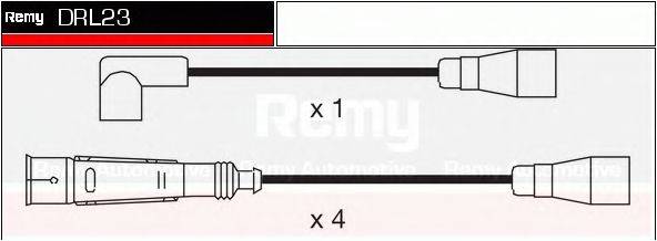 DELCO REMY DRL23 Комплект дротів запалювання