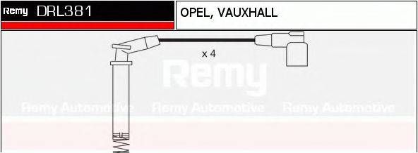 DELCO REMY DRL381 Комплект дротів запалювання