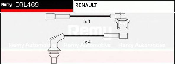 RENAULT TRUCKS 7700857981 Комплект дротів запалювання
