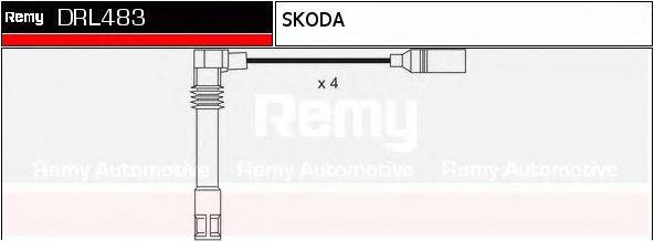 DELCO REMY DRL483 Комплект дротів запалювання