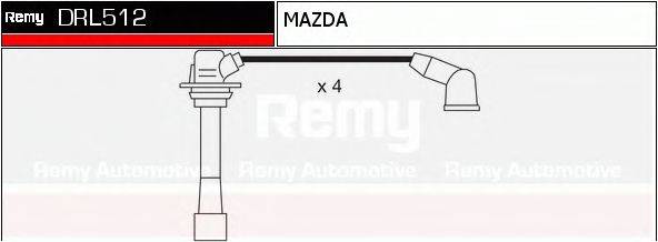 DELCO REMY DRL512 Комплект дротів запалювання