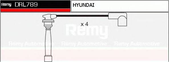 DELCO REMY DRL789 Комплект дротів запалювання