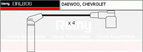 DELCO REMY DRL806 Комплект дротів запалювання