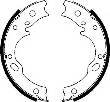 PAGID H1769 Комплект гальмівних колодок, стоянкова гальмівна система