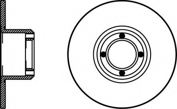 ROVER FAM8266 гальмівний диск
