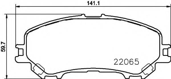 PAGID T2393 Комплект гальмівних колодок, дискове гальмо