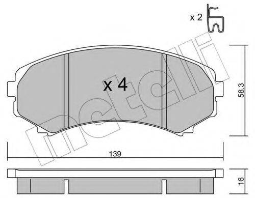 WAGNER LOCKHEED WBP23488A Комплект гальмівних колодок, дискове гальмо