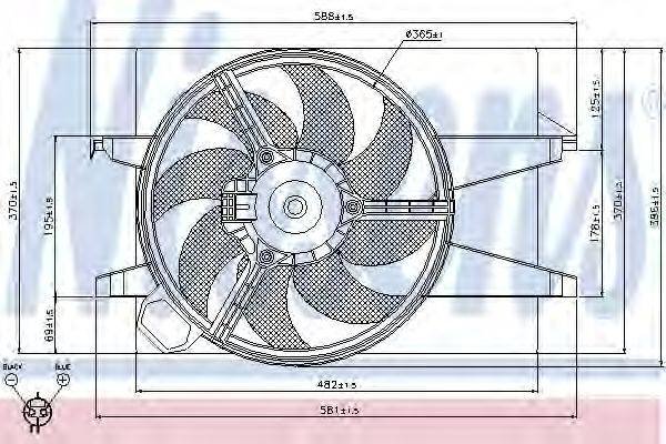NISSENS 85029 Вентилятор, охолодження двигуна