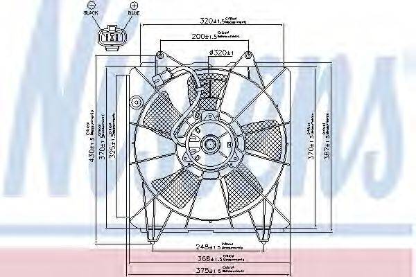 HONDA 19015-PLZ-E01 Вентилятор, охолодження двигуна