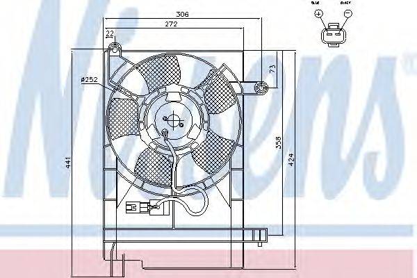 GMC 96536520 Вентилятор, охолодження двигуна