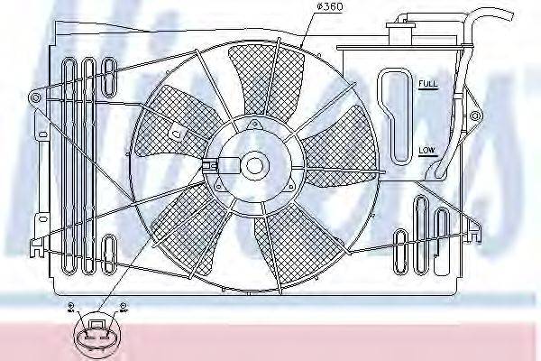 PONTIAC 16711-0D160 Вентилятор, охолодження двигуна