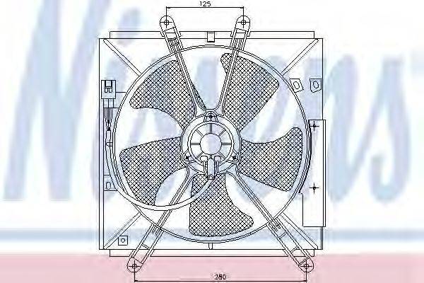 GEO 16711-15271 Вентилятор, охолодження двигуна