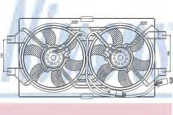 GMC 4596402AA Вентилятор, охолодження двигуна