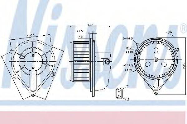 PEUGEOT 71734232 Вентилятор салону