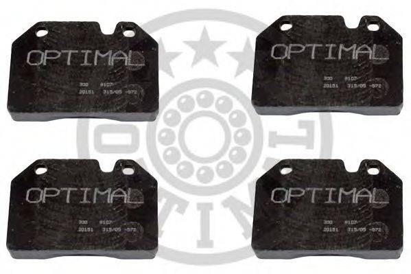 OPTIMAL 9107 Комплект гальмівних колодок, дискове гальмо