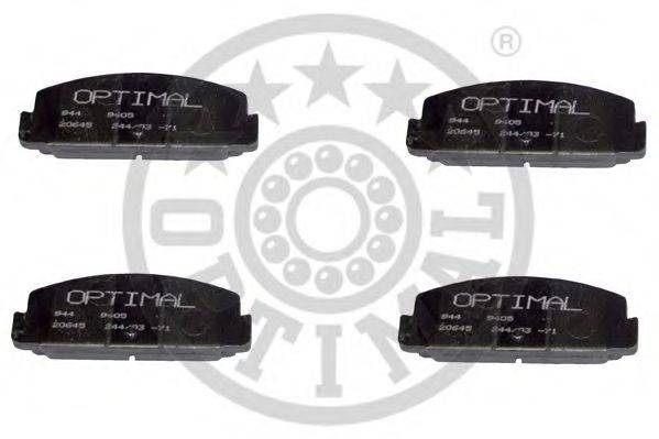 OPTIMAL 9202 Комплект гальмівних колодок, дискове гальмо
