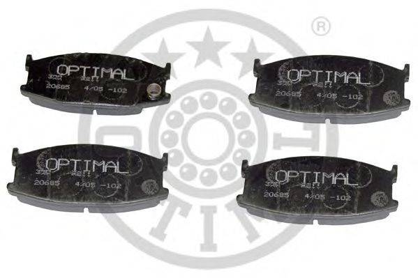 OPTIMAL 9211 Комплект гальмівних колодок, дискове гальмо