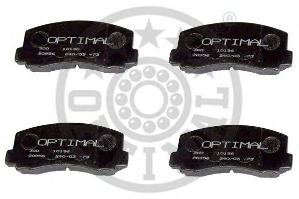OPTIMAL 9344 Комплект гальмівних колодок, дискове гальмо