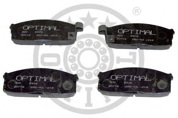 OPTIMAL 9378 Комплект гальмівних колодок, дискове гальмо