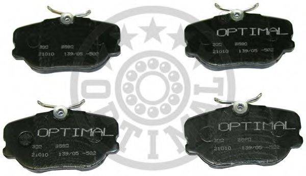 OPTIMAL 9580 Комплект гальмівних колодок, дискове гальмо