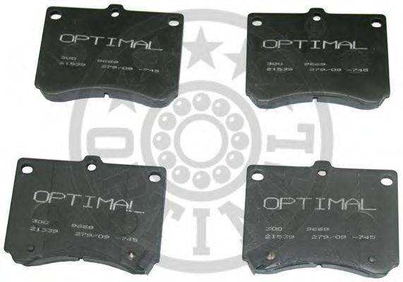 OPTIMAL 21539 Комплект гальмівних колодок, дискове гальмо