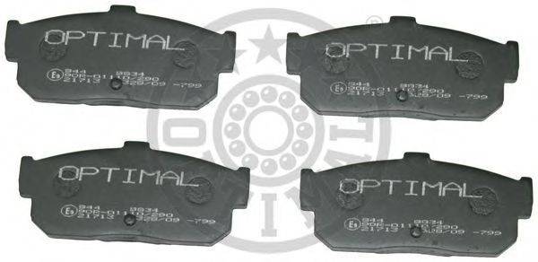 OPTIMAL 9834 Комплект гальмівних колодок, дискове гальмо