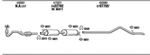 WALKER FO80174A Система випуску ОГ