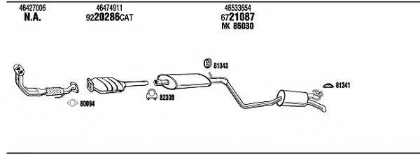 WALKER LNT05398 Система випуску ОГ