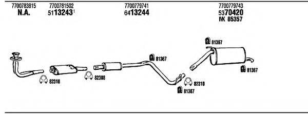 WALKER RE20142 Система випуску ОГ