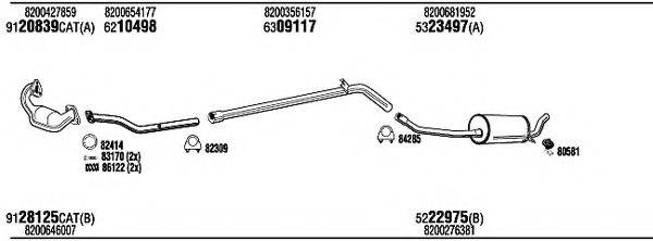 WALKER REH18315A Система випуску ОГ