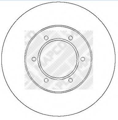 MAPCO 15281 гальмівний диск