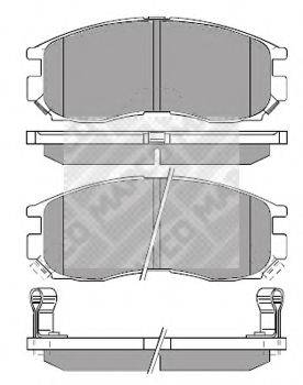 MITSUBISHI MB6992266 Комплект гальмівних колодок, дискове гальмо