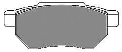 MAPCO 180752 Комплект гальмівних колодок, дискове гальмо