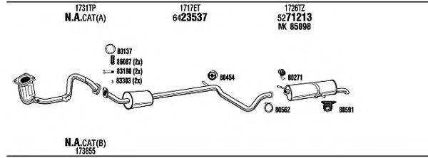 FONOS CIH18333B Система випуску ОГ