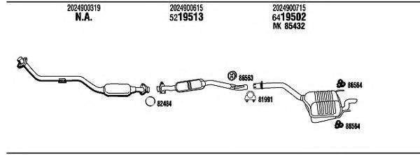 FONOS MB20017 Система випуску ОГ