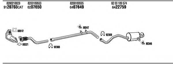 FONOS REH23063B Система випуску ОГ